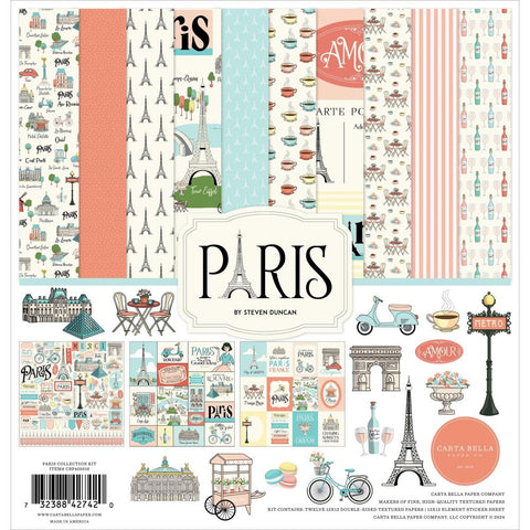 Carta Bella Collection Kit 12"X12" Paris