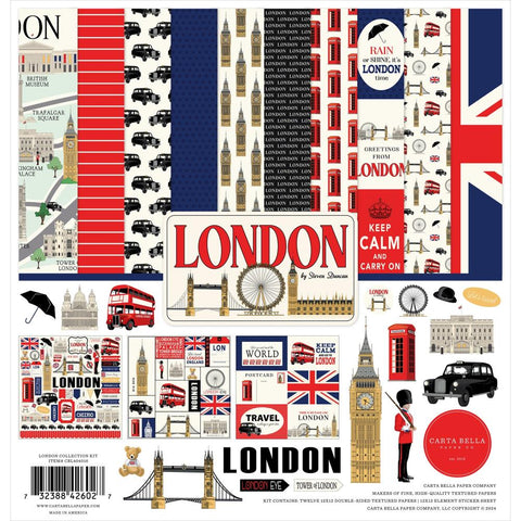 Carta Bella Collection Kit 12"X12" London