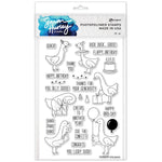 Simon Hurley create. Clear Stamps 6"X9" Silly Goose