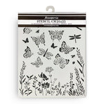 Stamperia  stencil 7.87"X9.84"  Lavender Butterflies