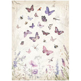 Stamperia Stamperia Assorted Rice Paper A4 6/Sheets Lavender