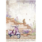 Stamperia Stamperia Assorted Rice Paper A4 6/Sheets Lavender