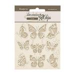 Stamperia Decorative Chips 5.5"X5.5" Lavender Butterflies