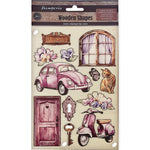 Stamperia Colored Wooden Shapes A5 Lavender