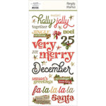 Simple Vintage Yuletide Foam Stickers 48/Pkg