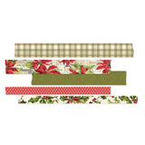 Simple Vintage Yuletide Yuletide Washi Tape 5/Pkg