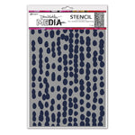 Dina Wakley Media Stencils 9"X6" Mushy Dots