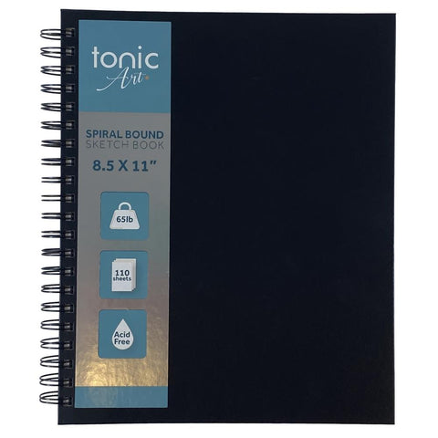 Tonic-Art Spiral Hardcover Sketchbook 8.5"X11" 65lb, 110 Sheets