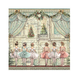 Stamperia Polyester Fabric 12"X12" 4/Pkg The Nutcracker