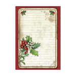 Stamperia Assorted Rice Paper Backgrounds A6 8/Sheets Classic Christmas