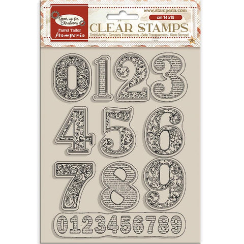 Stamperia Clear Stamps Gear Up For Christmas Numbers