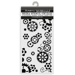 Stamperia Stencil 4.92"X9.84" Gear Up For Christmas Gears