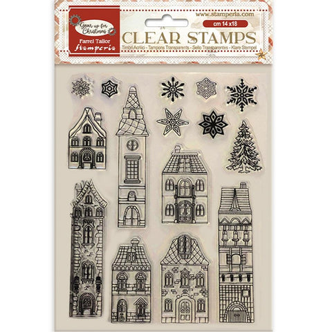 Stamperia Clear Stamps Gear Up For Christmas Cozy Houses