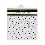 Stamperia Stencil 7"X7" Classic Christmas Dots Pattern