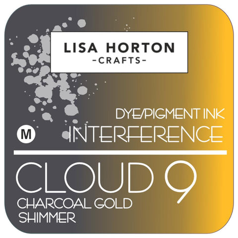 Lisa Horton Crafts Interference Ink Pad Charcoal Gold Shimmer