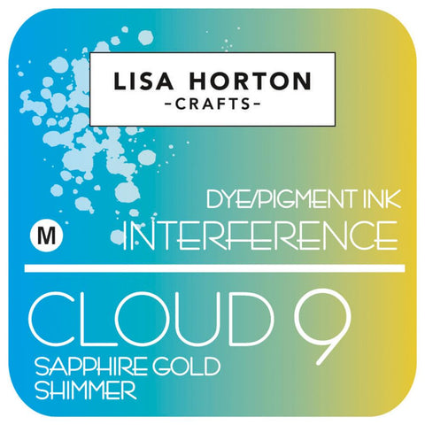 Lisa Horton Crafts Interference Ink Pad Sapphire Gold Shimmer