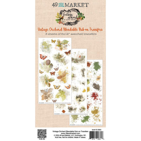 49 And Market Rub-Ons Transfer Set Vintage Orchard Blendable