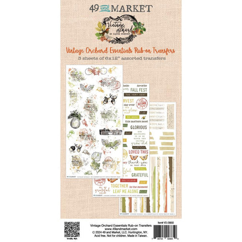 49 And Market Rub-Ons Transfer Set Vintage Orchard Essentials