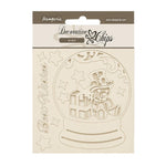 Stamperia Decorative Chips 5.5"X5.5 Gear Up For Christmas Snowglobes