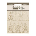 Stamperia Decorative Chips 5.5"X5.5" Gear Up For Christmas Trees