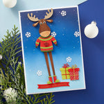 Spellbinders Etched Dies From Dancin' Christmas Friends Dancin' Moose Klondike