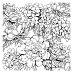 Stampendous - Cling Rubber Stamp From Beautiful Backgrounds Floral Garden