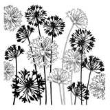 Stampendous - Cling Rubber Stamp From Beautiful Backgrounds Agapanthus