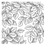 Stampendous - Cling Rubber Stamp From Beautiful Backgrounds Leafy Lines