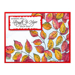 Stampendous - Cling Rubber Stamp From Beautiful Backgrounds Leafy Lines