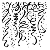 Stampendous - Cling Rubber Stamp From Beautiful Backgrounds Streamers