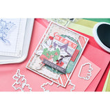 Sizzix A5 Clear Stamps With Framelits Die By 49 And Market Pencil Line Holly