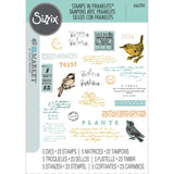 Sizzix A5 Clear Stamps With Framelits Die By 49 And Market Bird Song