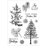 Sizzix A5 Clear Stamps With Framelits Die By 49 And Market Pine Holidays