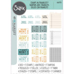 Sizzix A5 Clear Stamps With Framelits Die By 49 And Market Forever Journal Essentials