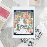 PinkFresh Studio Cling Stamp 4.25"X5.5" Holiday Street