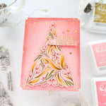 PinkFresh Studio Clear Stamp Set 4"X6" Festive Foliage Tree