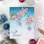 PinkFresh Studio Clear Stamp Set 6"X8" Deck The Halls