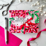 Pinkfresh Studio Stencils Poinsettia Frame