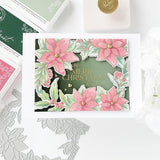 Pinkfresh Studio Press Plate Poinsettia Frame