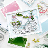 Pinkfresh Studio Stencils Holiday Bicycle