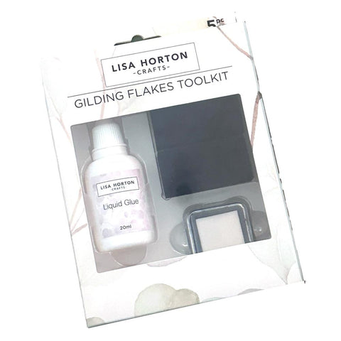 Lisa Horton Crafts Kit Gilding Flake Glue And Sponge