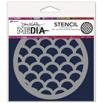 Dina Wakley Media Stencils 5"X5" Scales Coaster