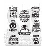 Tim Holtz Cling Stamps 7"X8.5" - Halloween Whatnots