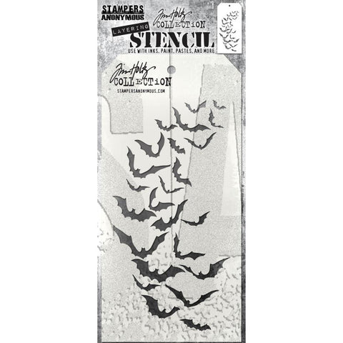 Tim Holtz  Layered Stencil 4.125"X8.5 Batty