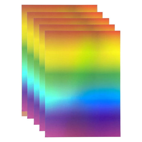 Craft Perfect Ombre Iridescent Mirror Cardstock 8.5"X11" Rainbow Hue