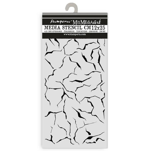 Stamperia  stencil 4.72"X9.84" Golden Harmony Crackle