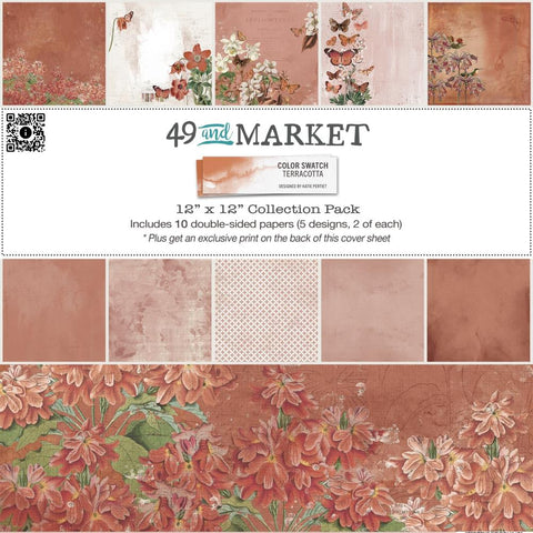 49 & Market Collection Pack 12"X12" Color Swatch: Terracotta