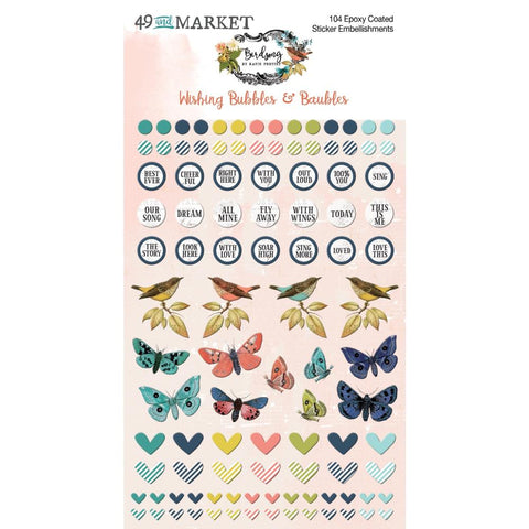 49 And Market Birdsong Stickers Wishing Bubbles