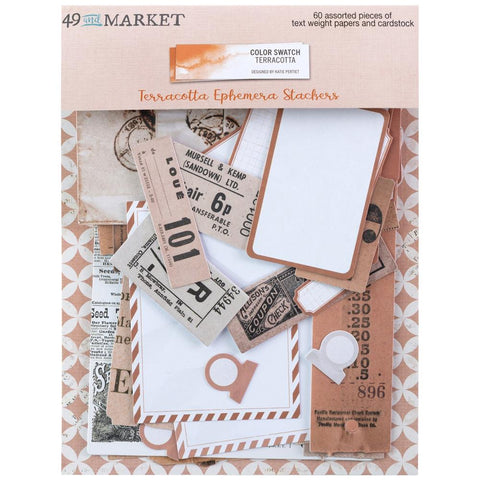 49 And Market Ephemera Stackers Color Swatch: Terracotta