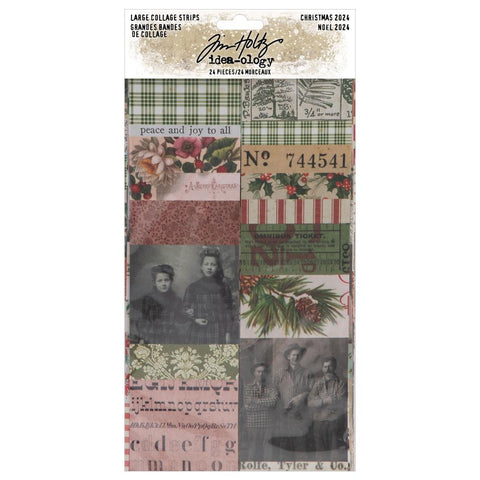 Tim Holtz Idea-ology Collage Strips large christmas